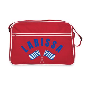 Drapeaux grecs de Larissa - Sac Retro - rouge/blanc - Devant