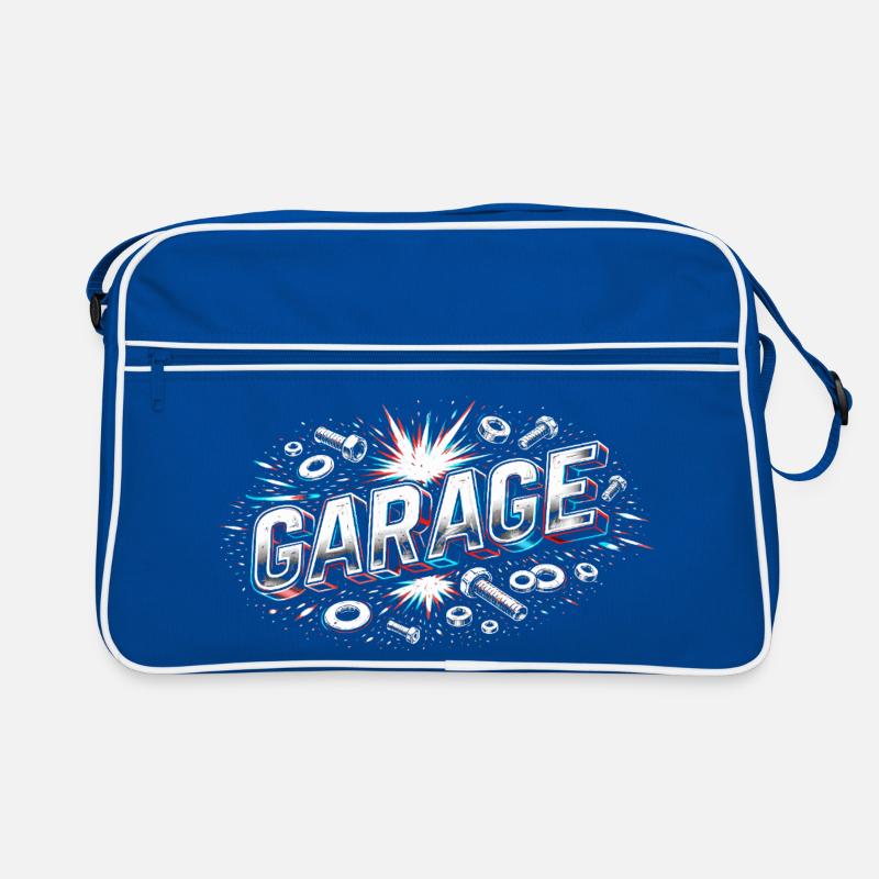 Garage Screwdriver Workshop Metal Design Retro Bag