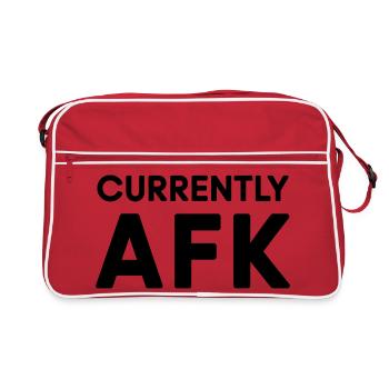 Citation de gamer drôle actuellement AFK - Sac Retro - rouge/blanc - Devant