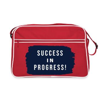 Success in Progress - Retro Bag - red/white - Front