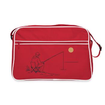 Pêche sur le lac - Sac Retro - rouge/blanc - Devant