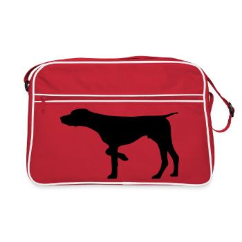 Jagdhund Deutsch Kurzhaar - Retro Tasche - Rot/Weiß - Vorne