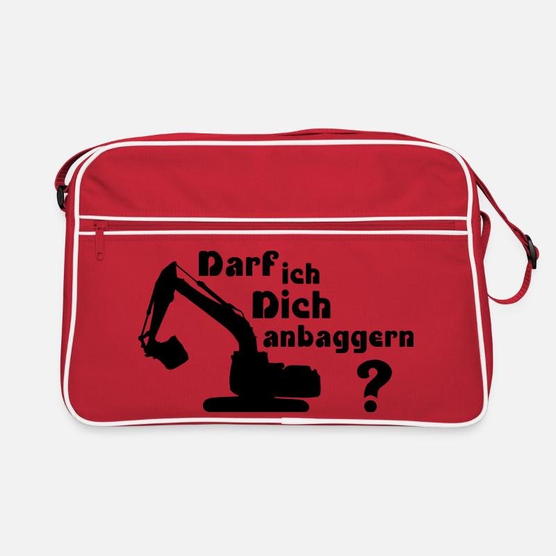 Darf ich Dich anbaggern? Retro Tasche