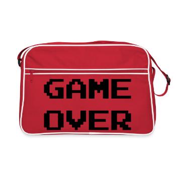 Game Over / Geek / Gaming / Gamer / Gamer / Player - Sac Retro - rouge/blanc - Devant
