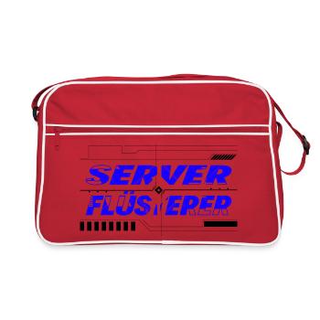 Server Flüsterer - Retro Tasche - Rot/Weiß - Vorne