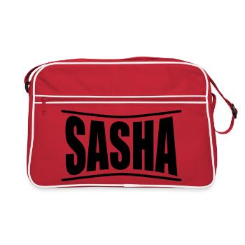 t-shirt Sasha t-shirt gift idea - Retro Bag - red/white - Front