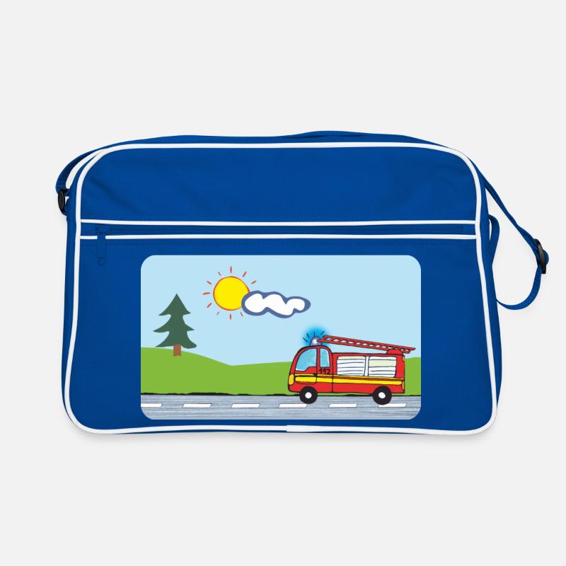 Fire Brigade Fire Truck Emergency Vehicles Retro Bag