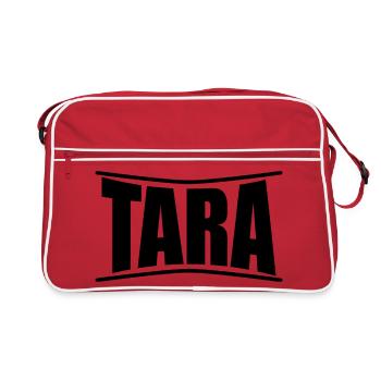 t-shirt Tara t-shirt idée cadeau - Sac Retro - rouge/blanc - Devant