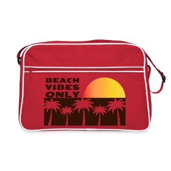 Ambiance de plage uniquement - Sac Retro - rouge/blanc - Devant