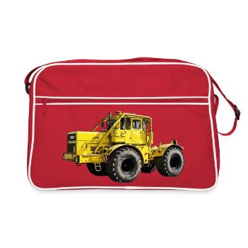 Yellow Power Machine K700 Tractor - Retro Bag - red/white - Front