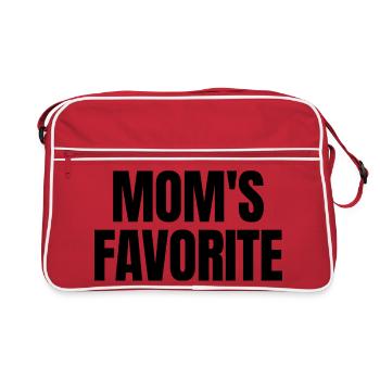 Enfant préféré Chéri de maman Je suis le préféré de maman - Sac Retro - rouge/blanc - Devant