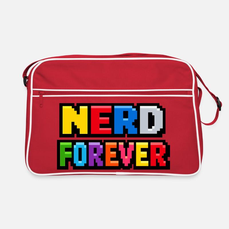 Nerd Forever – Pixel Art Retro Gaming Retro Tasche
