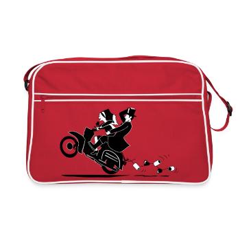 SERBSKI KWAS - DELNJOSERBSCE - Retro Tasche - Rot/Weiß - Vorne