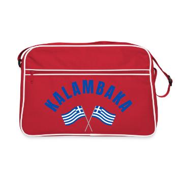 Drapeaux grecs de Kalambaka - Sac Retro - rouge/blanc - Devant