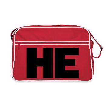 NE – НЕ / NO – The universal no - Retro Bag - red/white - Front