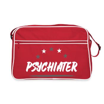 Profession de psychiatre - Sac Retro - rouge/blanc - Devant