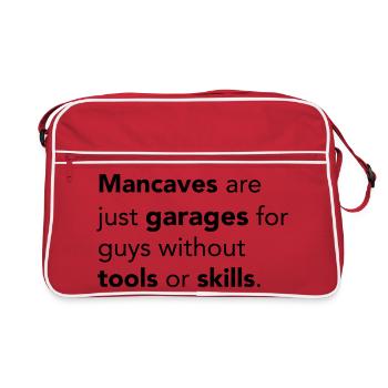 Mancaves - Retro Bag - red/white - Front