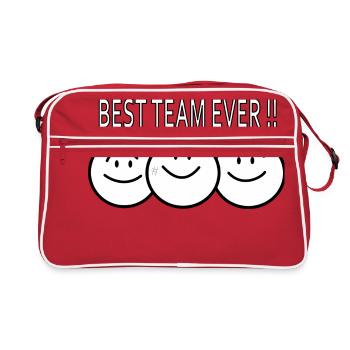 best team ever !! - Sac Retro - rouge/blanc - Devant