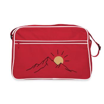 Soleil de montagne - Sac Retro - rouge/blanc - Devant