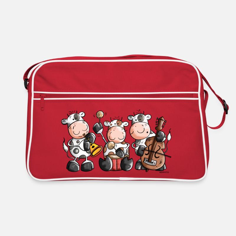 Musical Cows Retro Bag