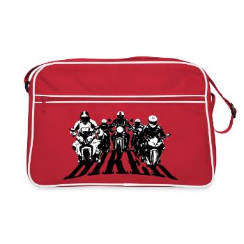 Biker Group Black/White - Retro Bag - red/white - Front