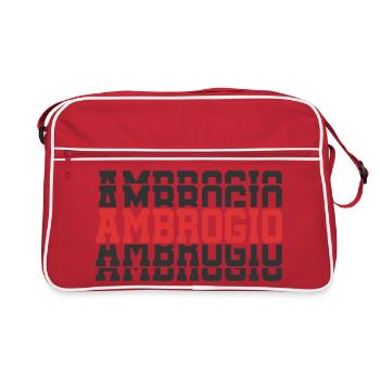 t-shirt Ambrogio gift t-shirt stacked text - Retro Bag - red/white - Front