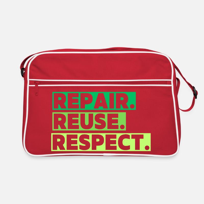 An ecological theme with a message Retro Bag