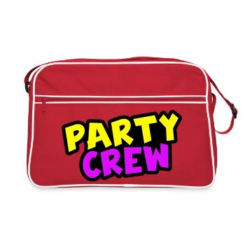 Party Crew - Retro Bag - red/white - Front