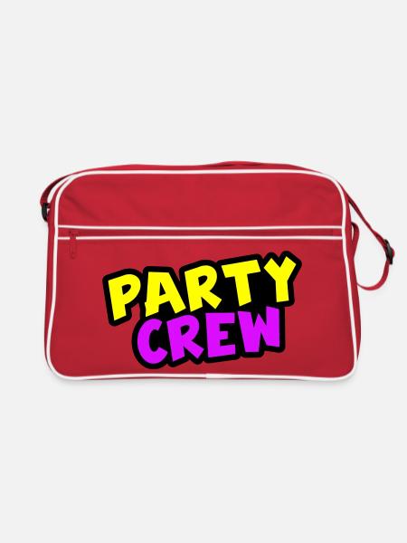 Équipe de fête - Sac Retro - rouge/blanc - Devant