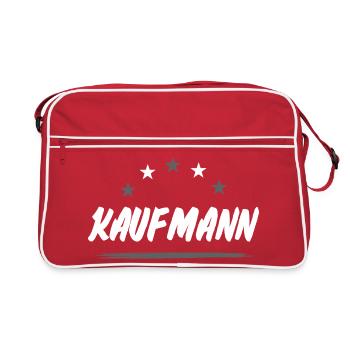 Kaufmann Beruf - Retro Tasche - Rot/Weiß - Vorne