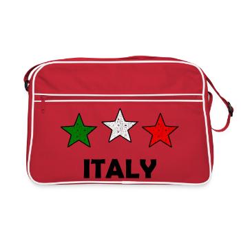 Tri-Color Stars Italy - Retro Bag - red/white - Front