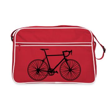 Classic road bike – pure bike love - Retro Bag - red/white - Front