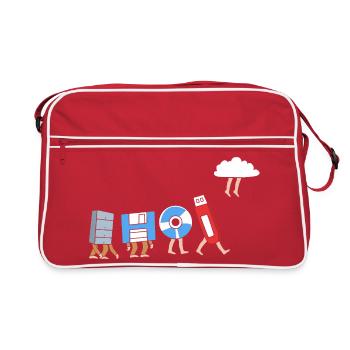 Tech Support - Retro Tasche - Rot/Weiß - Vorne