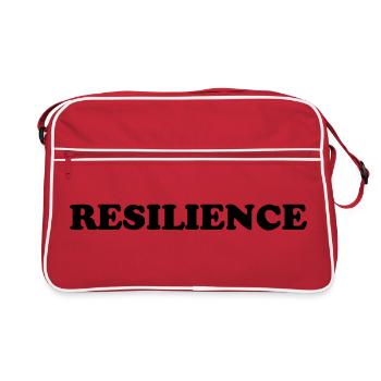 Tshirt cadeau résilience force résistance - Sac Retro - rouge/blanc - Devant