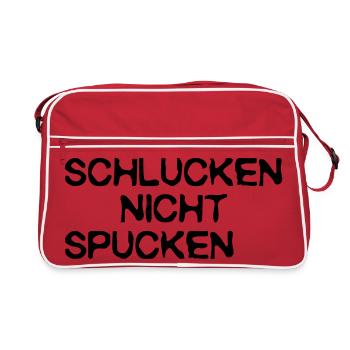 avaler ne pas cracher, - Sac Retro - rouge/blanc - Devant