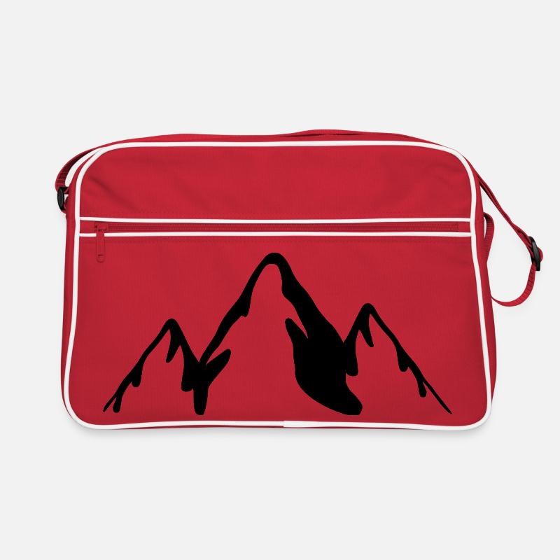 Montagnes Noir Sac Retro