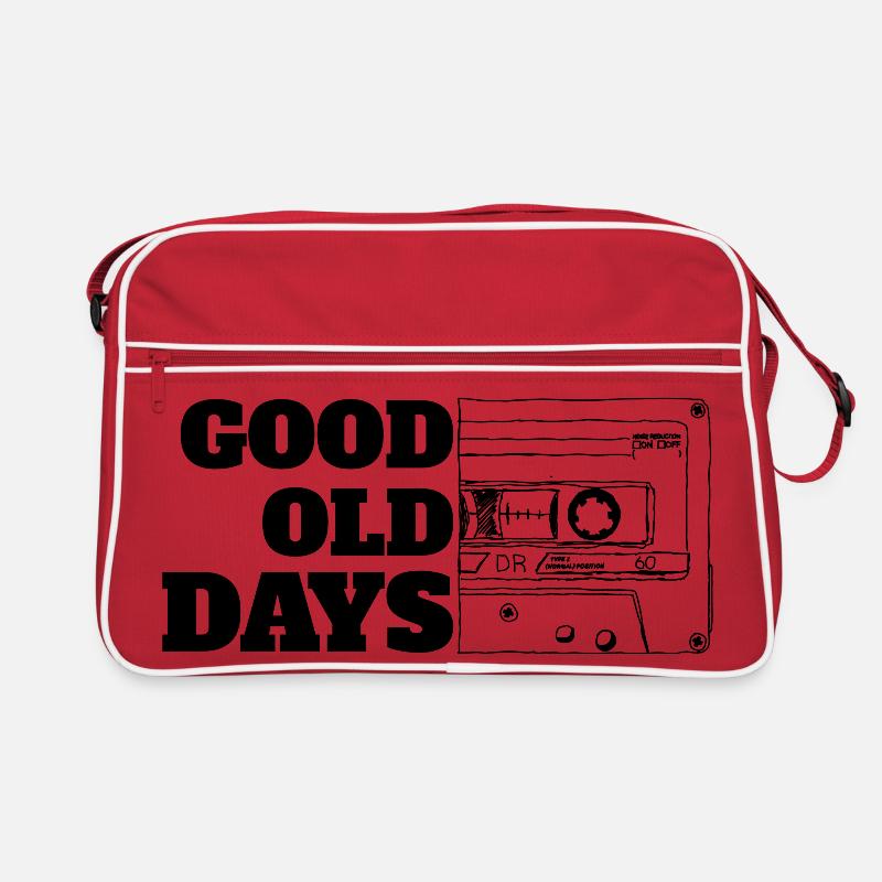 Cassette Good Old Days Blanc - Sac Retro - rouge/blanc