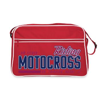 Riding Motocross - MX Riding - Sac Retro - rouge/blanc - Devant
