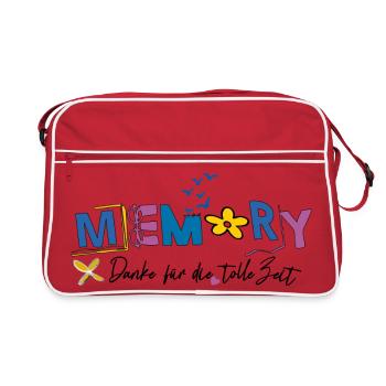 Memory nice was the time - Retro Bag - red/white - Front