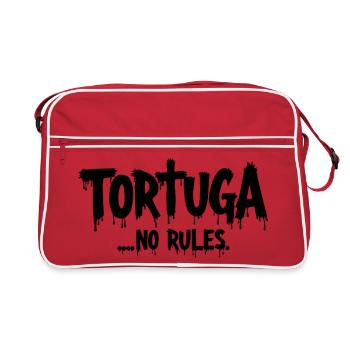 Tortuga – Pas de règles - Sac Retro - rouge/blanc - Devant