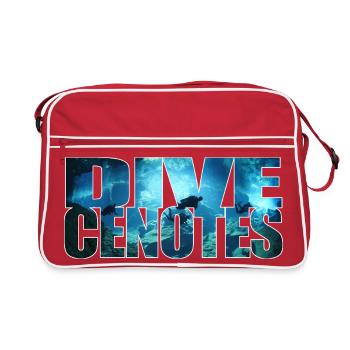 Dive Cenotes - Diving in Cenotes - Retro Bag - red/white - Front