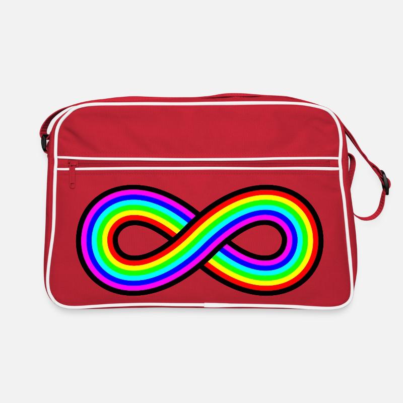 Autism Rainbow Infinity Retro Bag