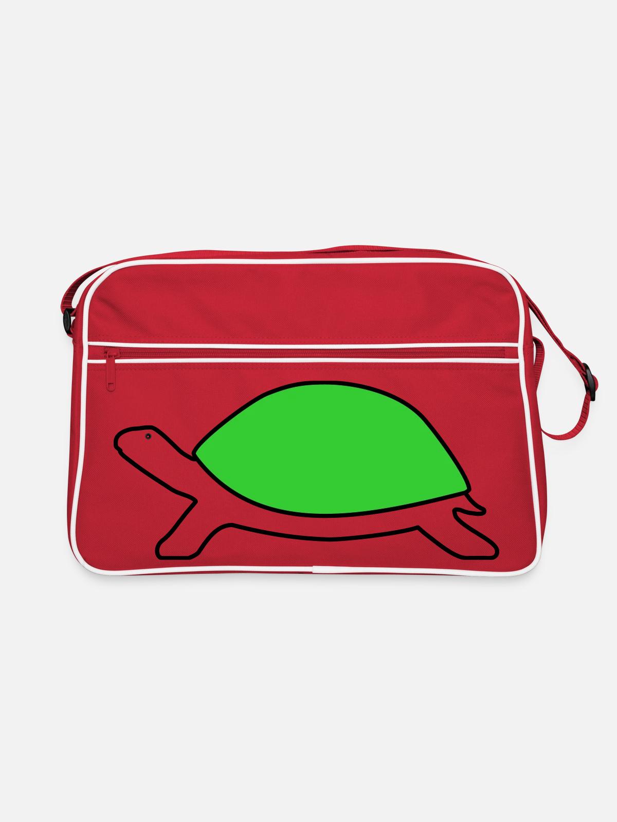 Tortue - Sac Retro - rouge/blanc - Devant