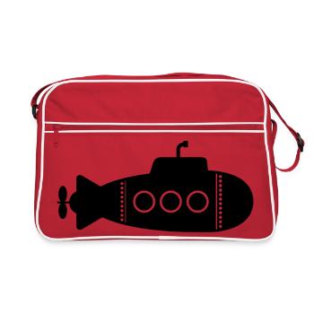 Sous-marin - Sac Retro - rouge/blanc - Devant