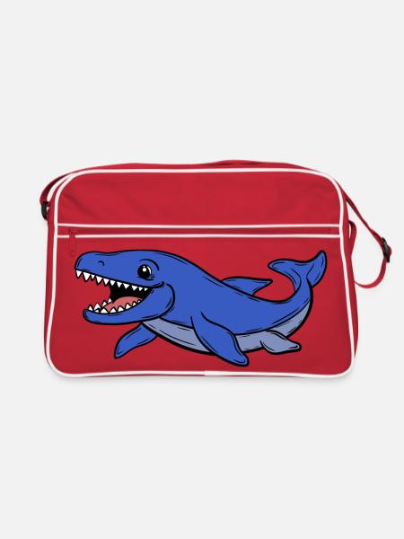 Dino - Retro Bag - red/white - Front
