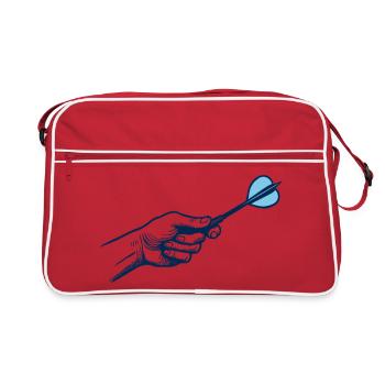 Fléchettes Joueur de fléchettes Tenue professionnelle de sport - Sac Retro - rouge/blanc - Devant
