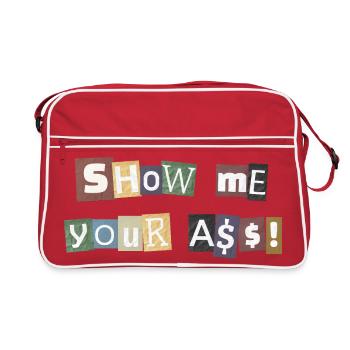 SYMA Letter Collage - Retro Bag - red/white - Front
