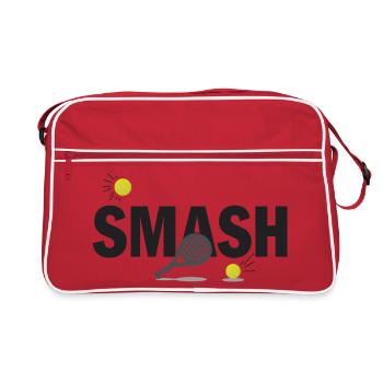 Look de terrain de sport de puissance Padel Smash - Sac Retro - rouge/blanc - Devant