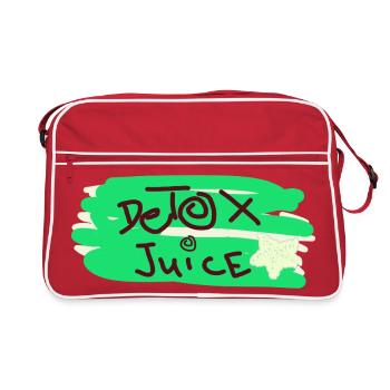 Detox saft text - Retro Tasche - Rot/Weiß - Vorne