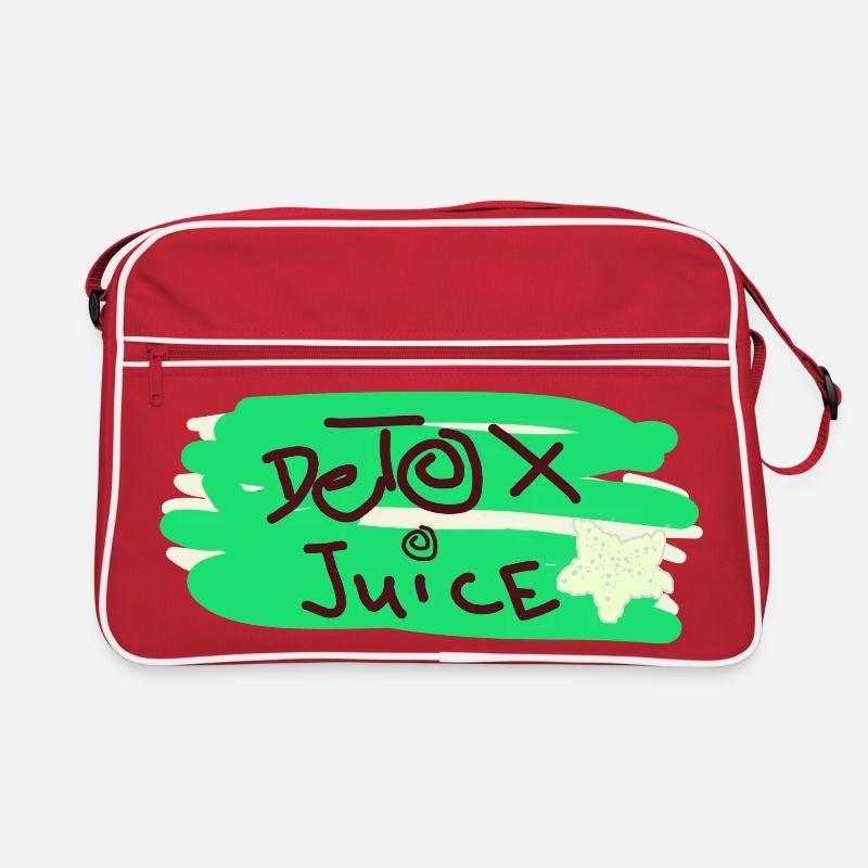 Detox saft text Retro Tasche